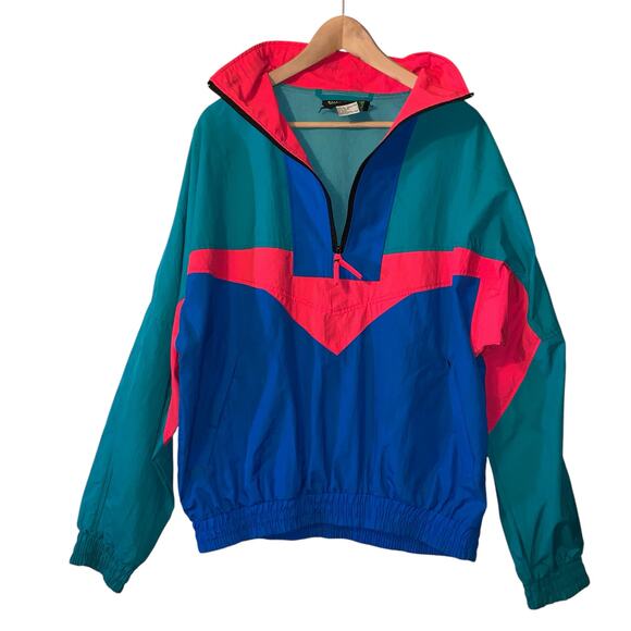 Dual Control Other - Vintage Dual Control Windbreaker 1/4 Zip Pullover Mens sz L
